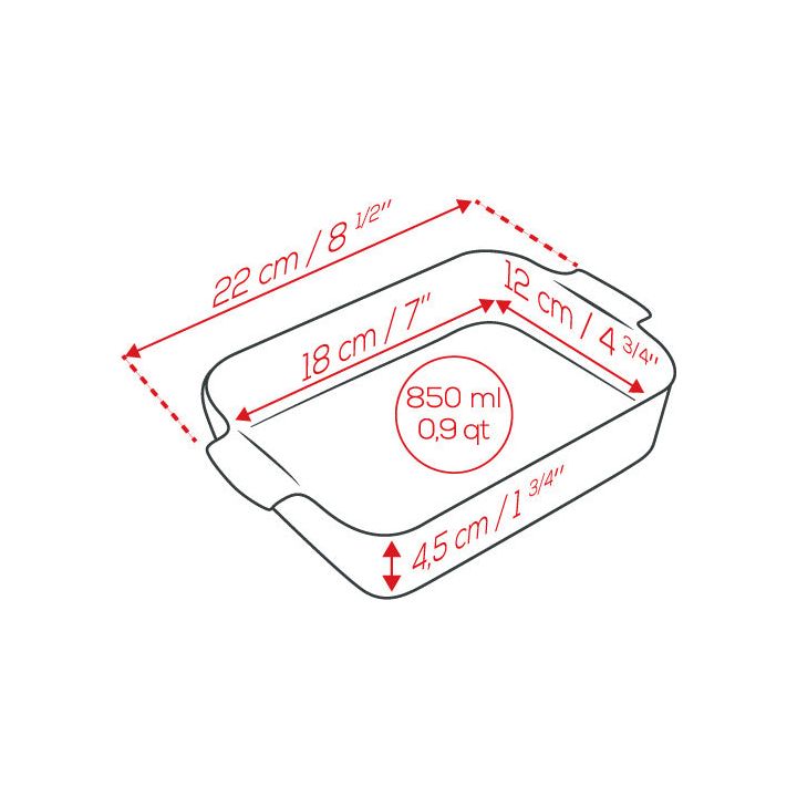 APPOLIA - Plat four en céramique rectangle Noir Satin 22 cm ! - Peugeot - Plat pour four - - La Guilde Culinaire