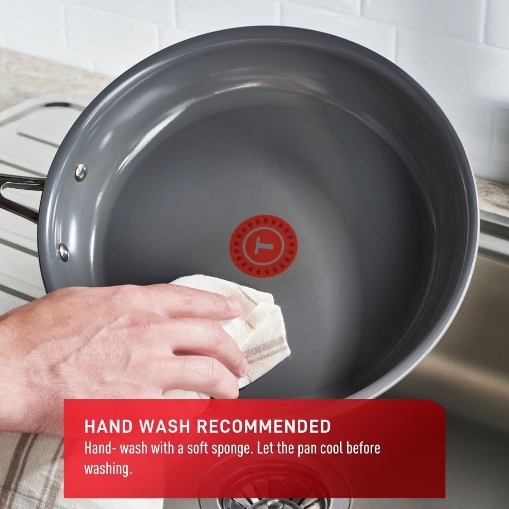 Poêle à frire antiadhésive en céramique - T-fal - Poêle - - La Guilde Culinaire