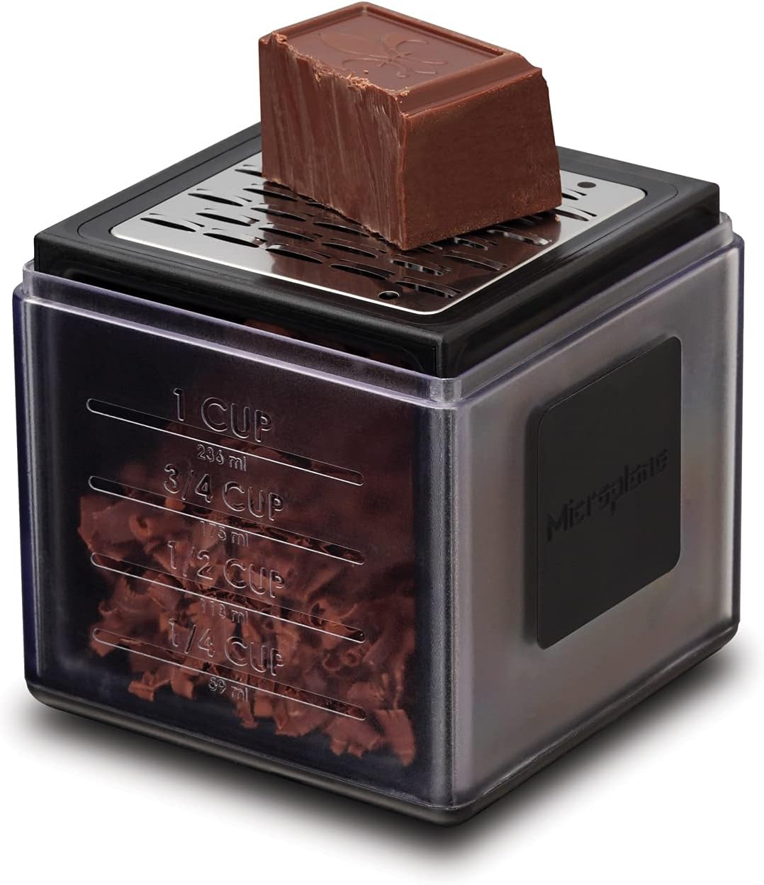 Cube Râpe 3 côtés, récupère, mesure et protège - Microplane - Râpe et zesteur - - La Guilde Culinaire