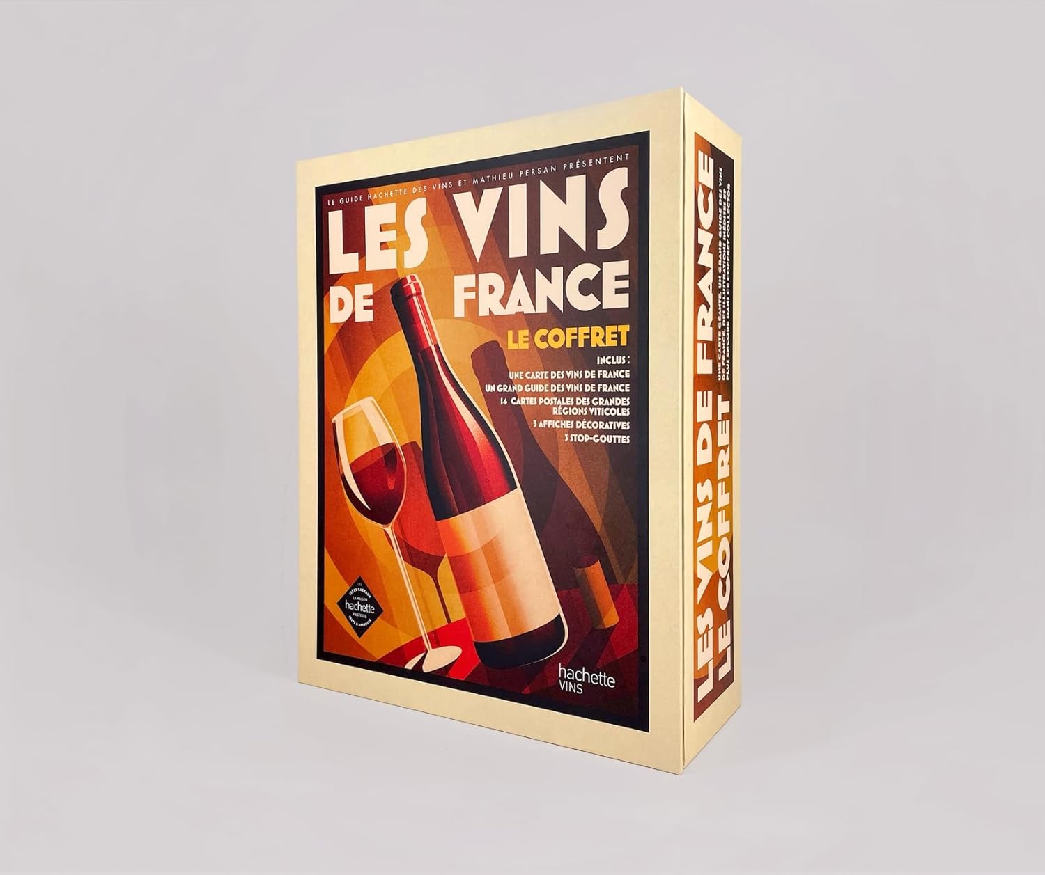 Coffret Les vins de France - Hachette Ed. - Livre d'alcool et boisson - - La Guilde Culinaire