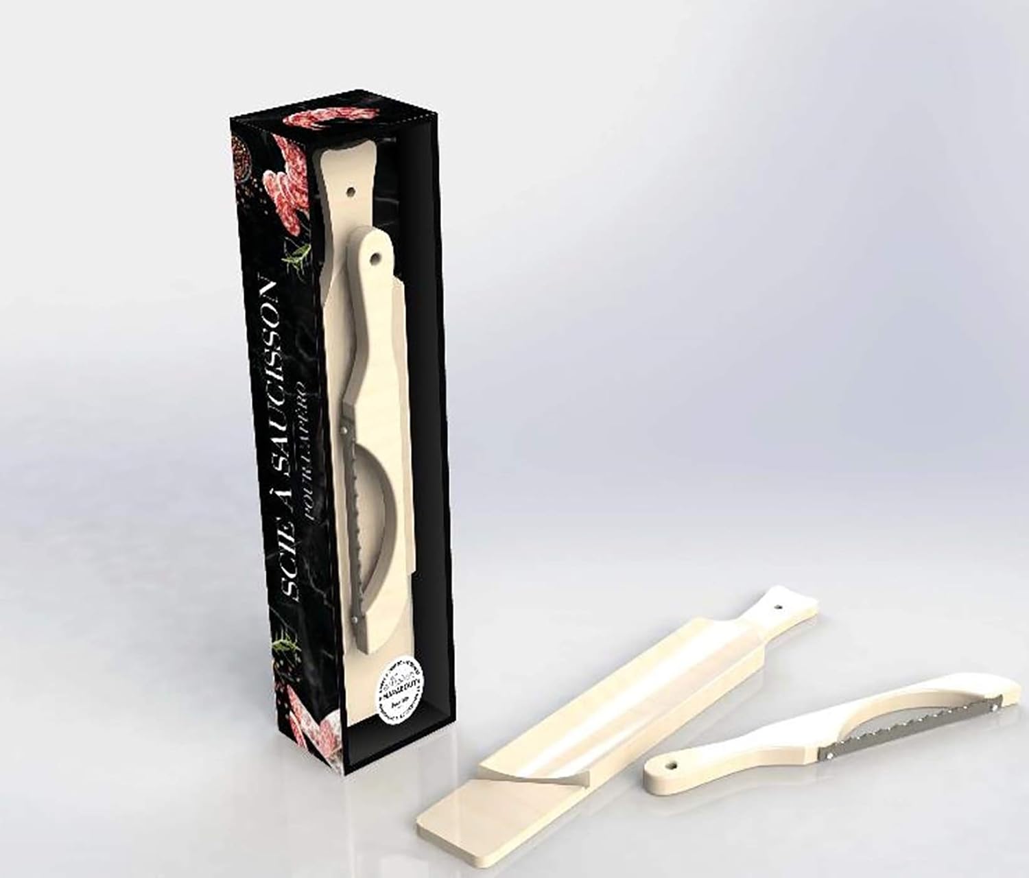 Coffret Scie à Saucisson - Marabout - Livre de cuisine - - La Guilde Culinaire