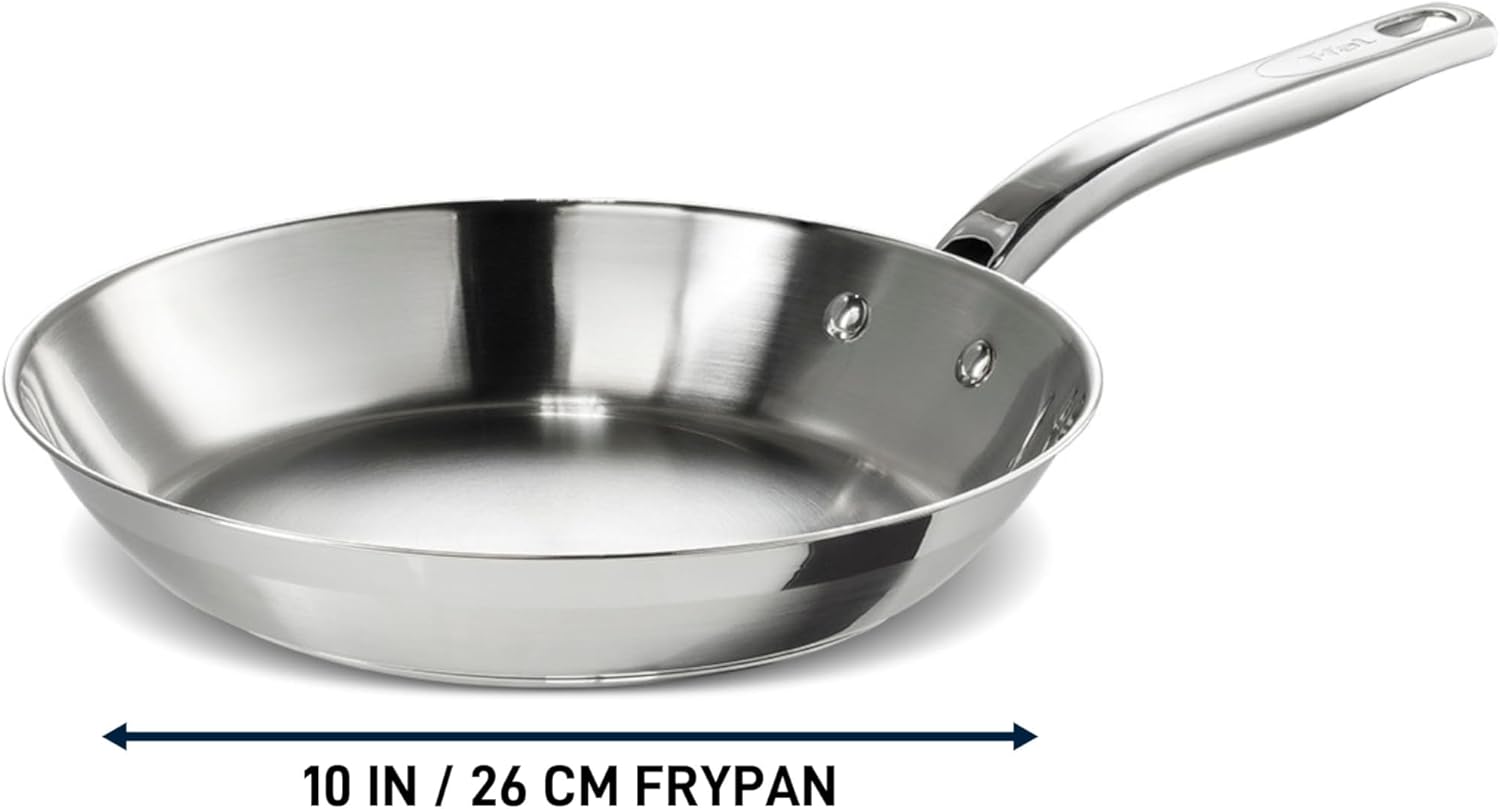 Poêle T-fal en Acier Inoxydable - T-fal - Poêle - - La Guilde Culinaire