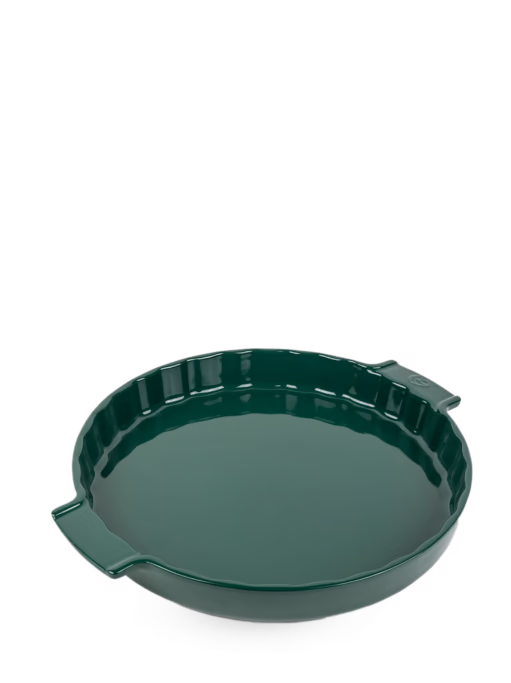 APPOLIA - Moule à tarte en céramique 30cm-12 po Vert Forêt - Peugeot - Moule à tarte et quiche - 62156 - La Guilde Culinaire