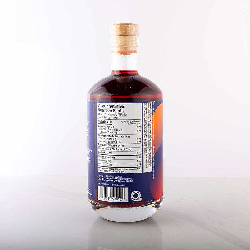 Amer italien sans alcool - 700ml - Monsieur Cocktail - Spiritueux sans alcool - - La Guilde Culinaire