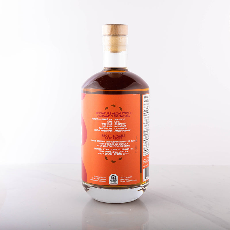 Rhum épicé sans alcool - 700ml - Monsieur Cocktail - Spiritueux sans alcool - - La Guilde Culinaire