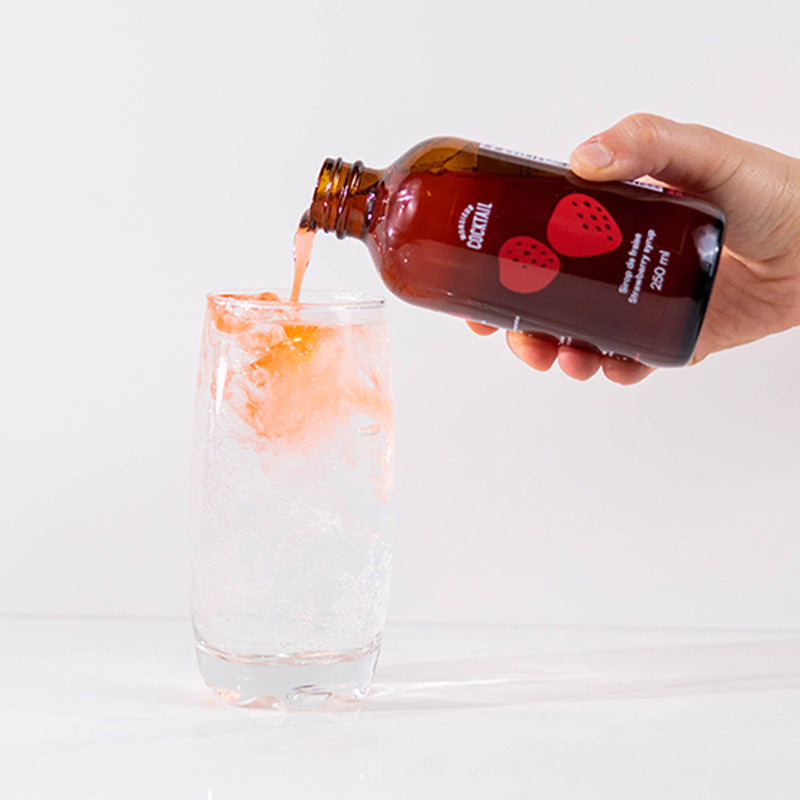 Sirop de fraise - 250ml - Monsieur Cocktail - Sirop - - La Guilde Culinaire