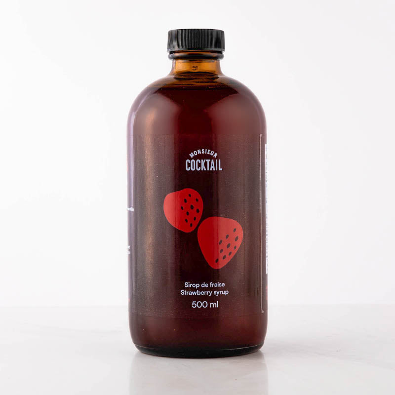Sirop de fraise - 250ml - Monsieur Cocktail - Sirop - - La Guilde Culinaire