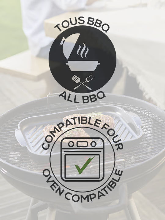 GRILL TO TABLE, Plaque à Pizza, Noire, 34 cm - Peugeot - Accessoire pour BBQ - - La Guilde Culinaire
