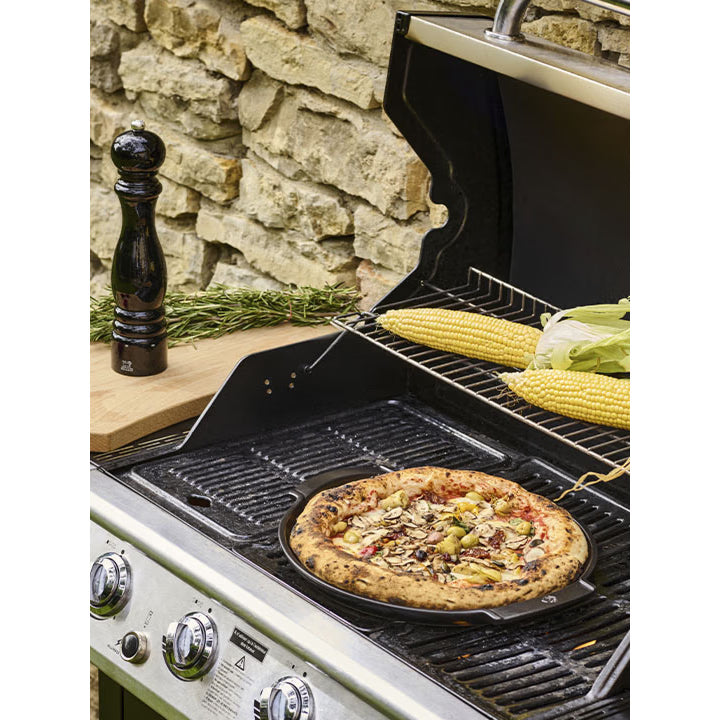 GRILL TO TABLE, Plaque à Pizza, 34 cm - Peugeot - Accessoire pour BBQ - - La Guilde Culinaire