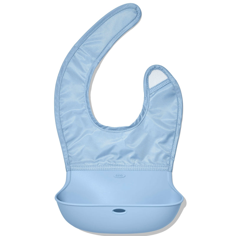 Bavoir enroulable Bleu pâle - OXO TOT - - 63168400 - La Guilde Culinaire