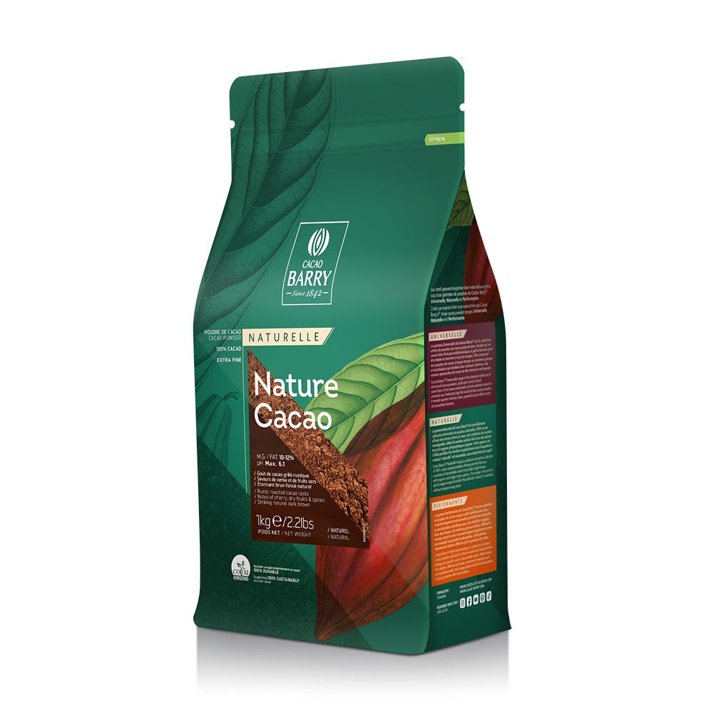 Poudre de cacao - Nature Cacao 1kg - 100% cacao - Cacao Barry - Poudre de cacao - - La Guilde Culinaire