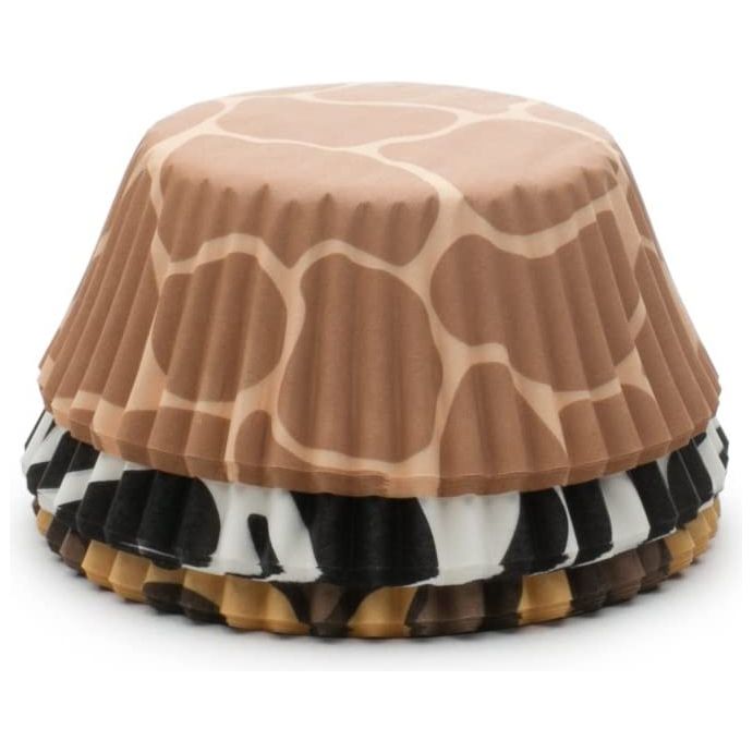 Moules en papier animaux par 75 - Fox Run - Moule à muffins - - La Guilde Culinaire