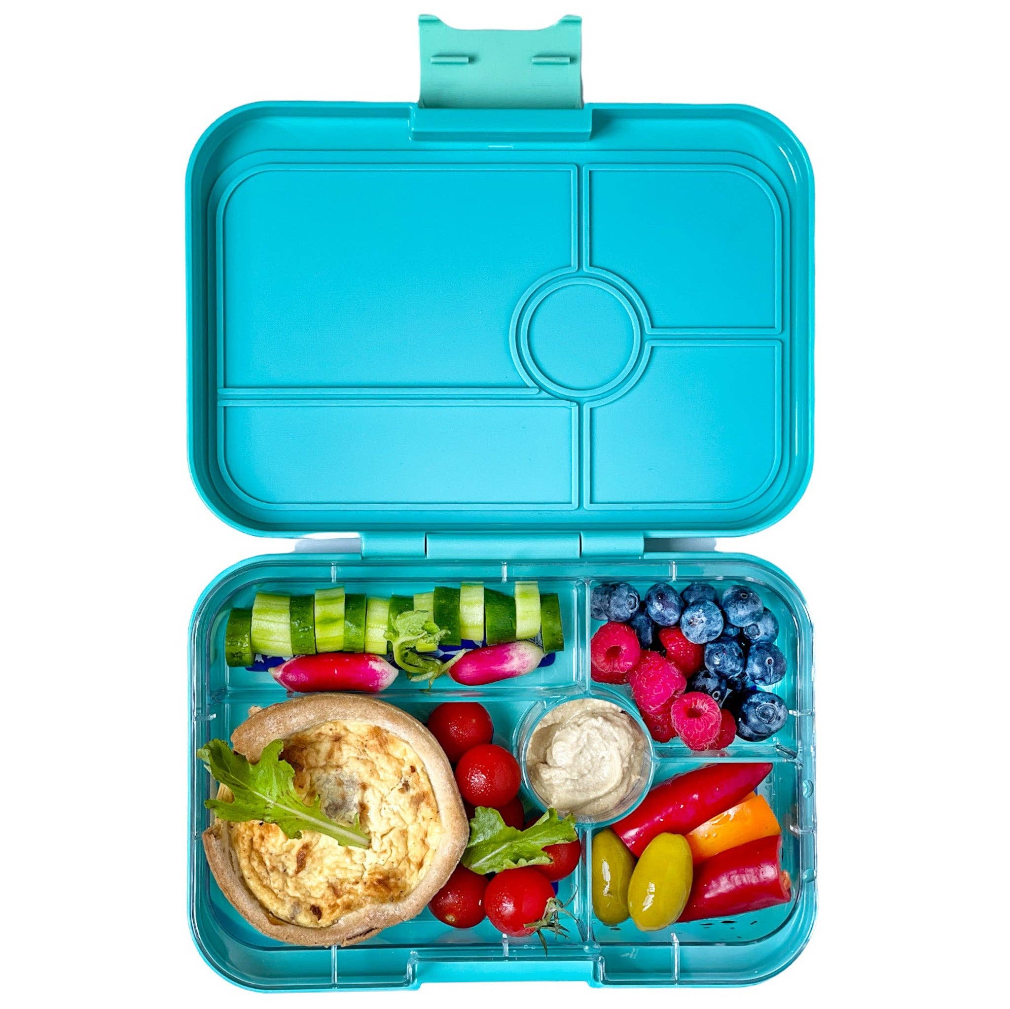 Yumbox Tapas - Boîte Bento étanche avec plateaux à 4 ou 5 compartiments Antibes Blue with Bon Appetit Tray - Yumbox - Boîte à repas - ABIII201611B - La Guilde Culinaire