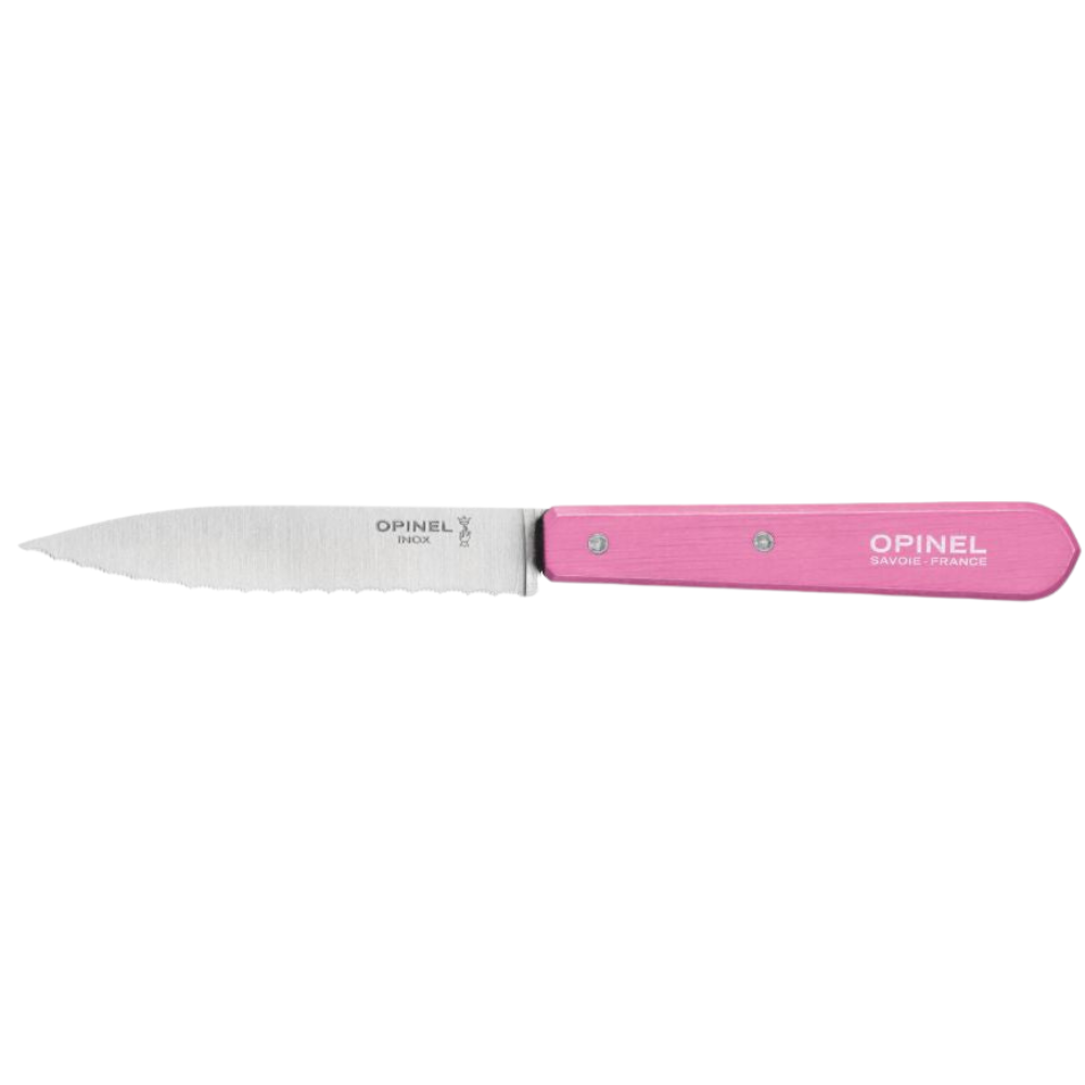 Opinel - Couteau cranté N°113 hêtre Rose - Opinel - Couteau d'office - 002036 - La Guilde Culinaire