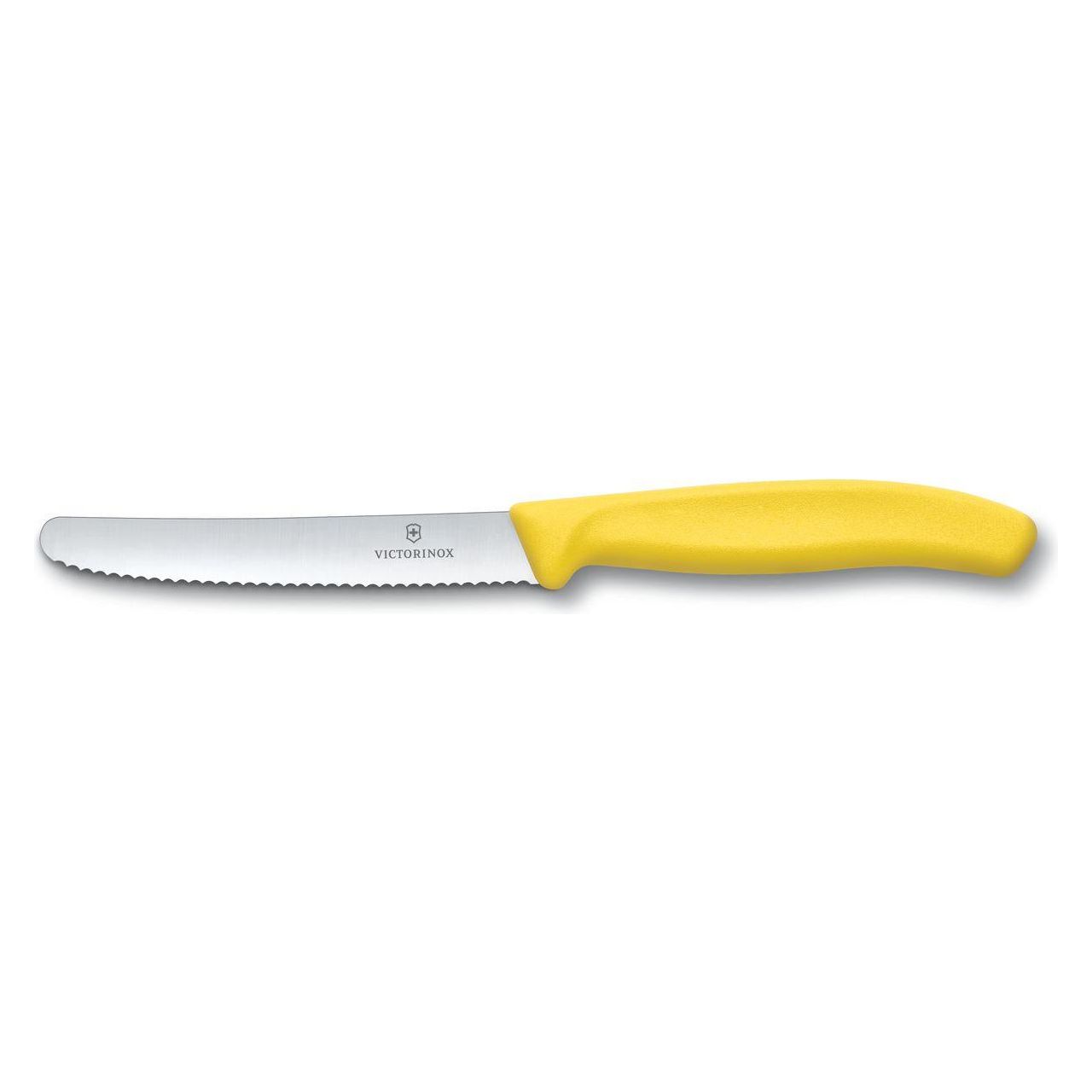 Couteau à tomates et de table Swiss Classic 11 cm - 4.5 po Jaune - Victorinox - Couteau d'office - 6.7836.L118 - La Guilde Culinaire
