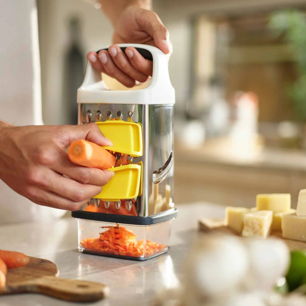 Multi-Grip Râpe avec boîtier - Joseph Joseph - Râpe et zesteur - - La Guilde Culinaire