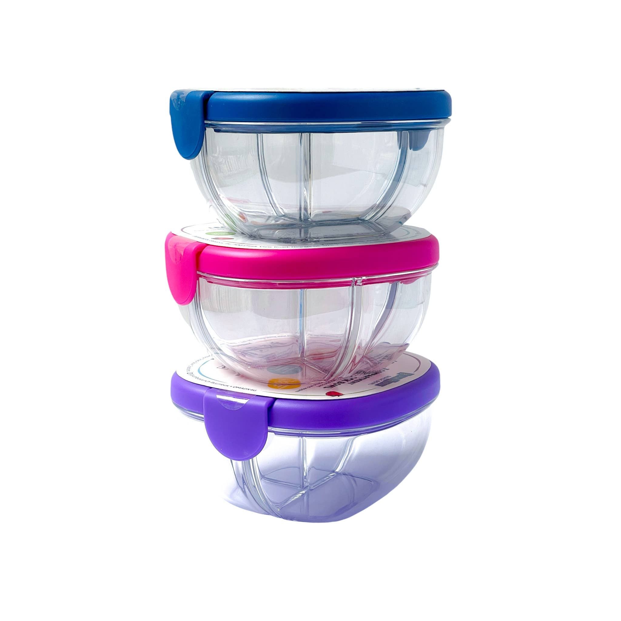 Bol à collations compact et étanche à 3 compartiments - Yumbox - Boîte à repas - - La Guilde Culinaire