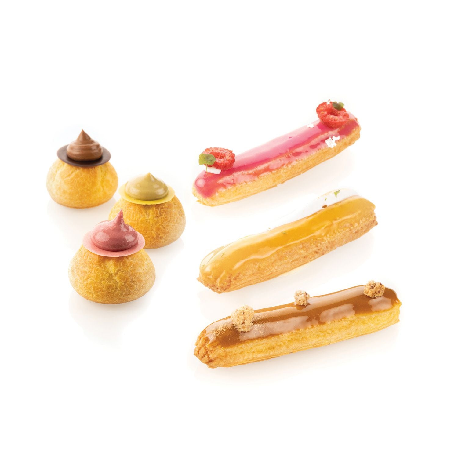 Éclair & choux mat - SilikoMart - Tapis de cuisson - - La Guilde Culinaire
