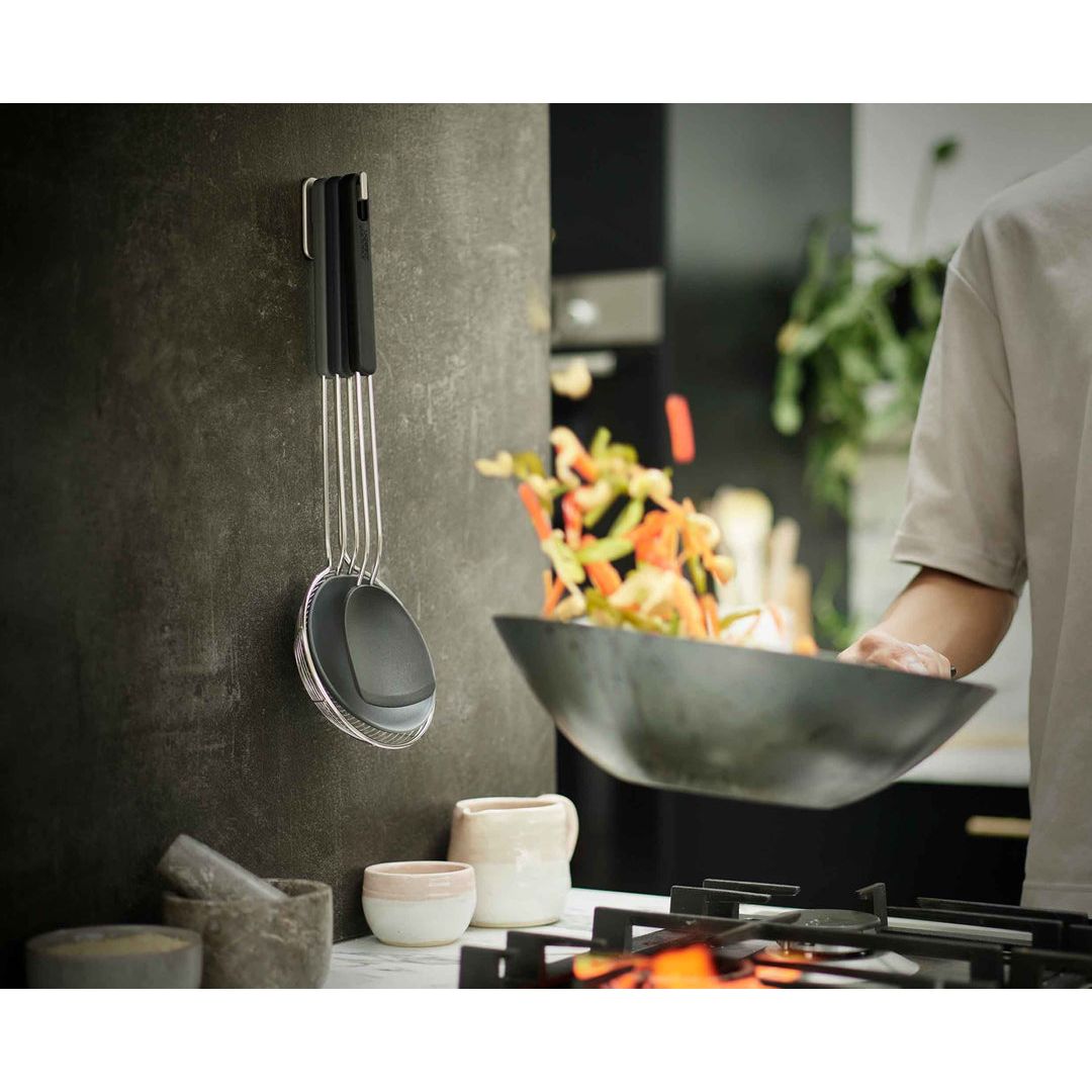 Ensemble de 3 ustensiles compacts Nest Fusion pour wok - Joseph Joseph - Pot à ustensile - - La Guilde Culinaire