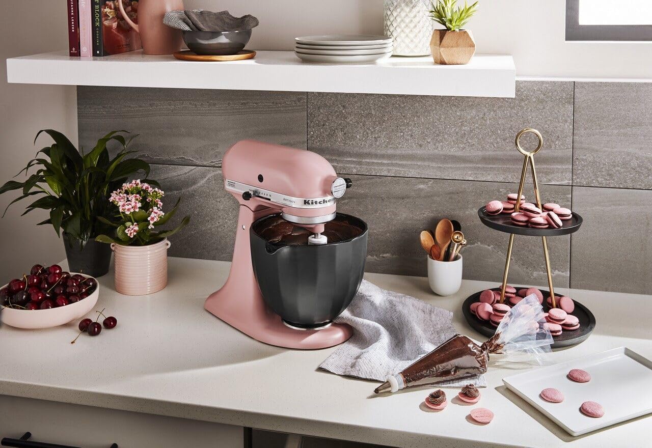 Bol en céramique noire de 4.7 litres, KitchenAid - Kitchenaid - Bol batteur sur socle - - La Guilde Culinaire