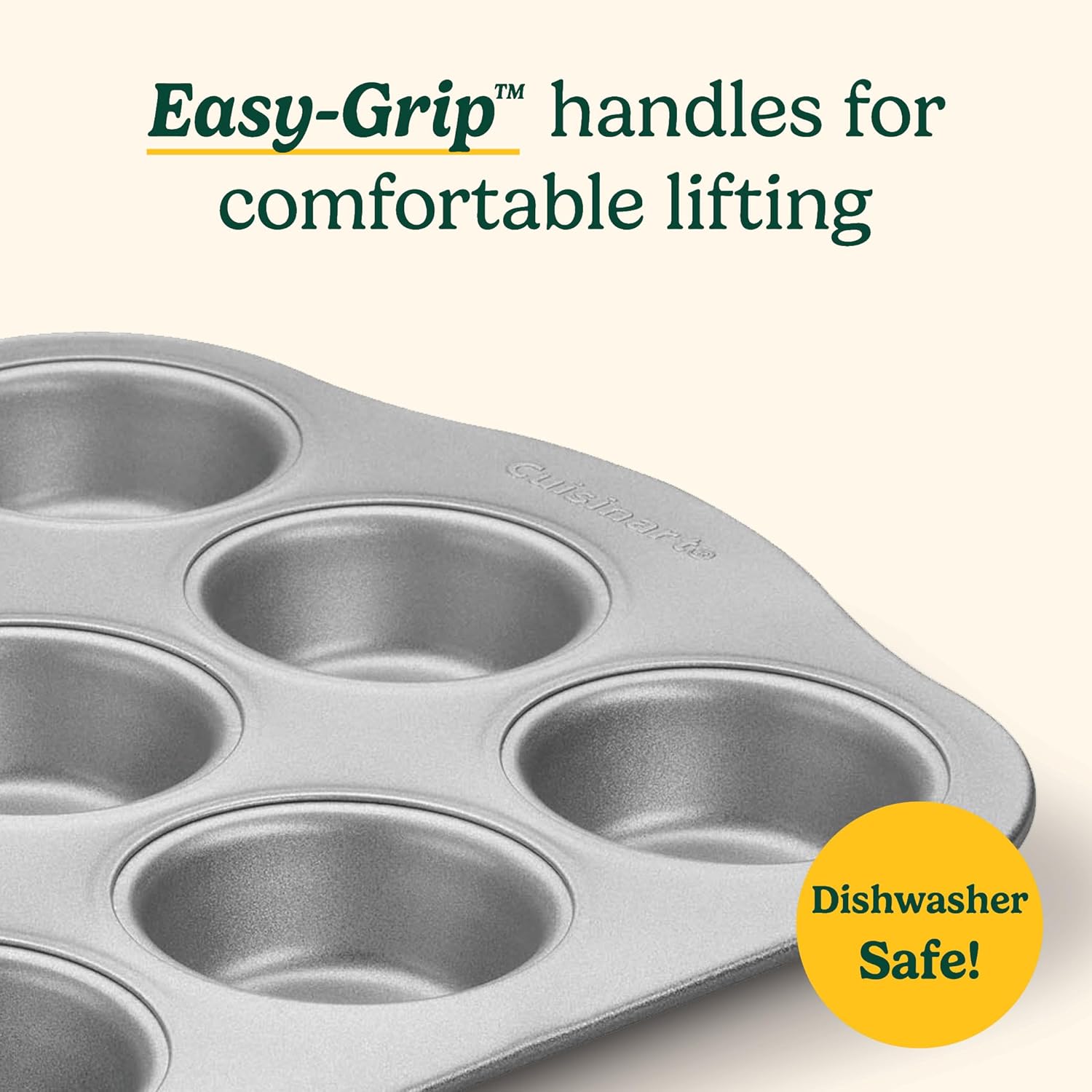 Moule à muffins antiadhésif en acier au carbone Easy Grip 12 tasses - Cuisinart - Moule à muffins - - La Guilde Culinaire