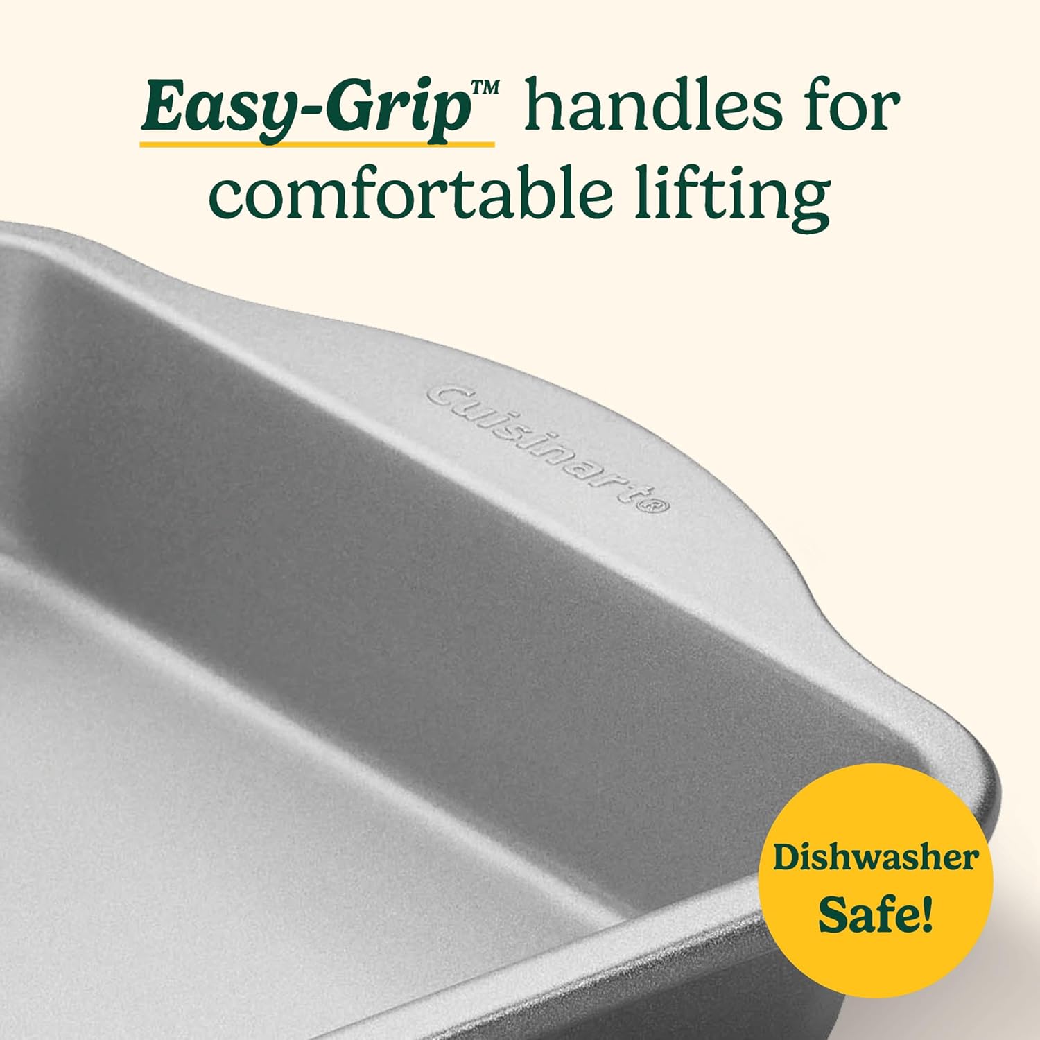 Moule à gâteau carré antiadhésif avec poignées 23cm (9po) - Cuisinart - Moule à gâteaux - - La Guilde Culinaire