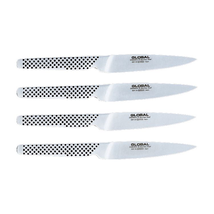 Ensemble de couteaux à steak 4 pièces, Global ! - Global - Couteau de Chef - - La Guilde Culinaire