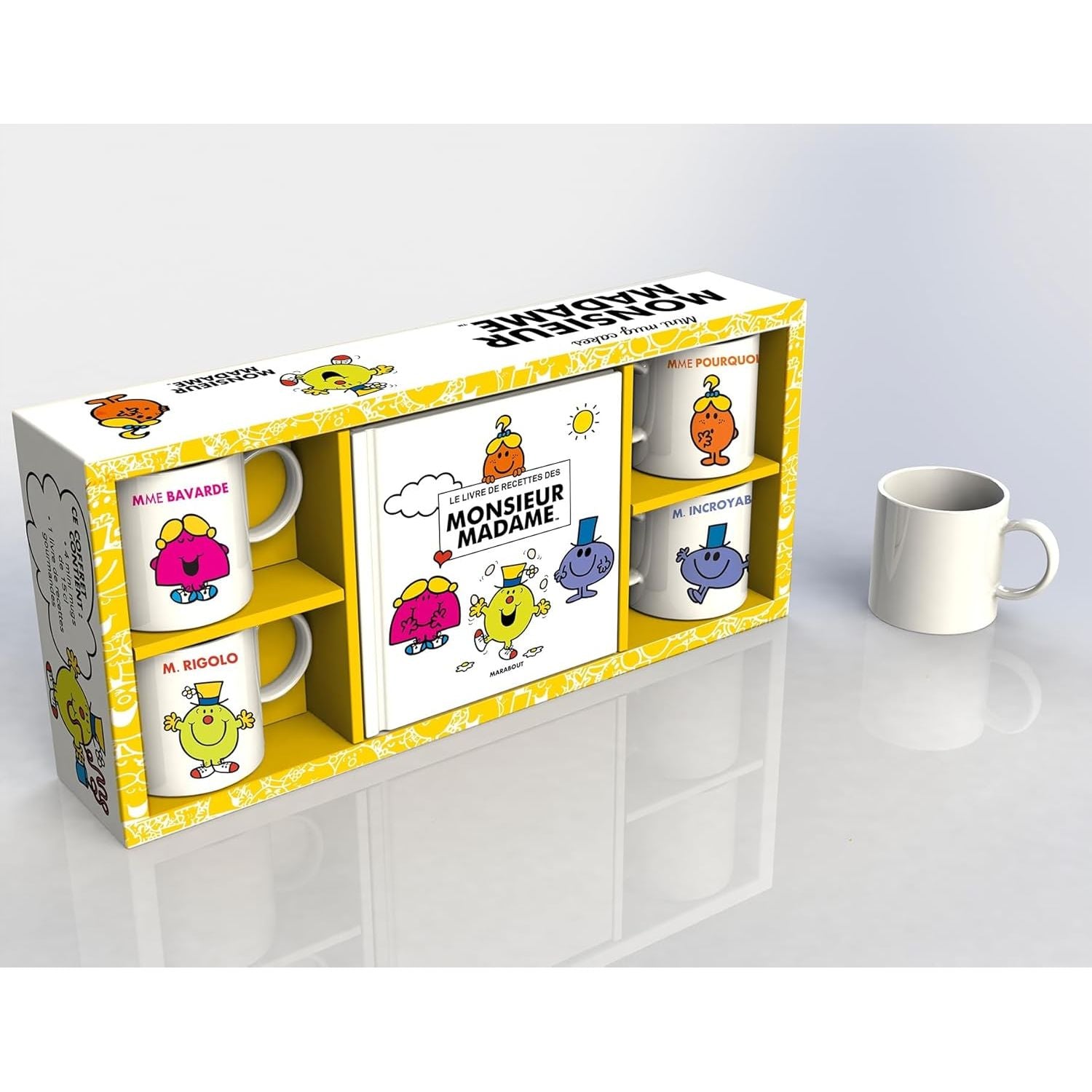 Coffret mini mug cake Monsieur-Madame - Marabout - Livre de cuisine - - La Guilde Culinaire