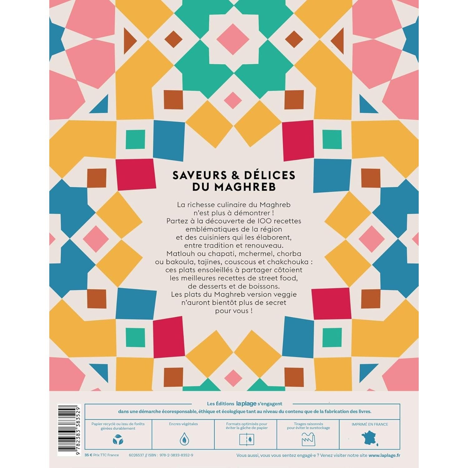 Maghreb Veggie - La Plage Ed. - Livre de cuisine - - La Guilde Culinaire