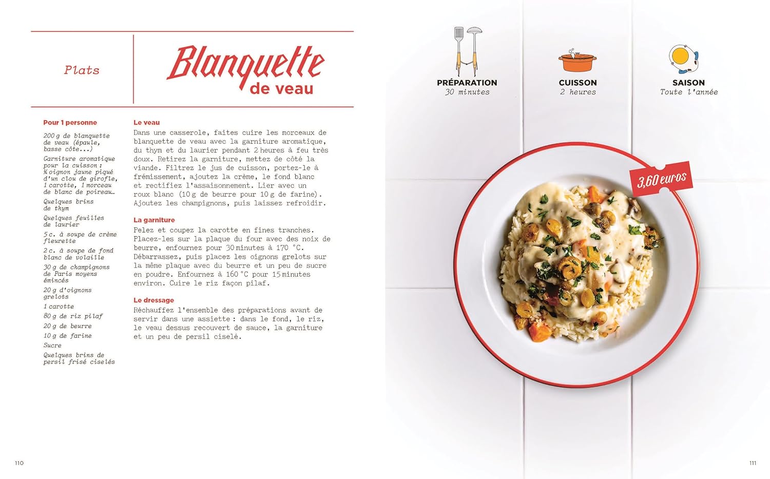 100 plats du jour - Marabout - Livre de cuisine - - La Guilde Culinaire