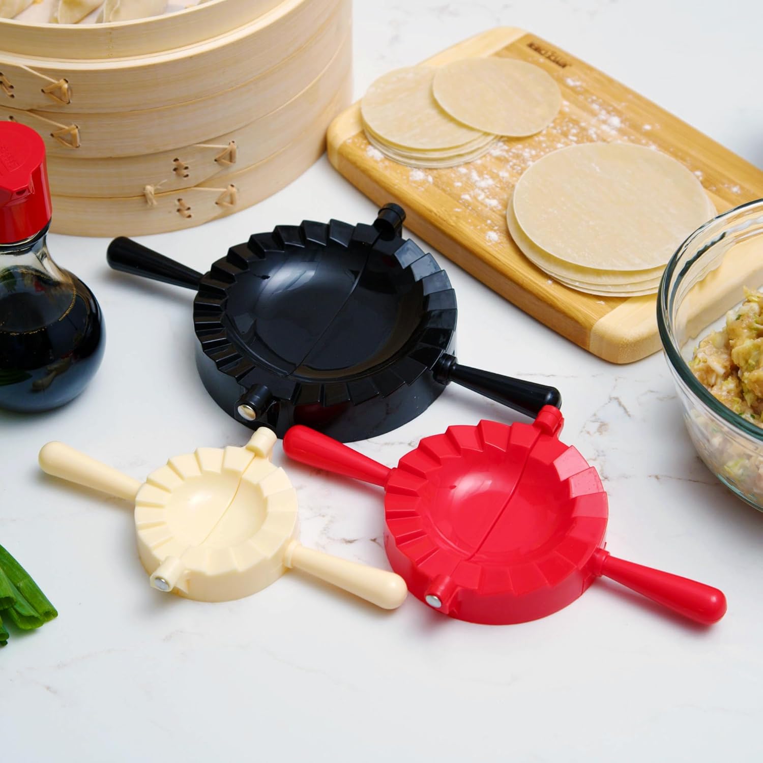Ensemble de 3 presses à Dumplings - Joyce Chen - Presse à Dumplings - - La Guilde Culinaire