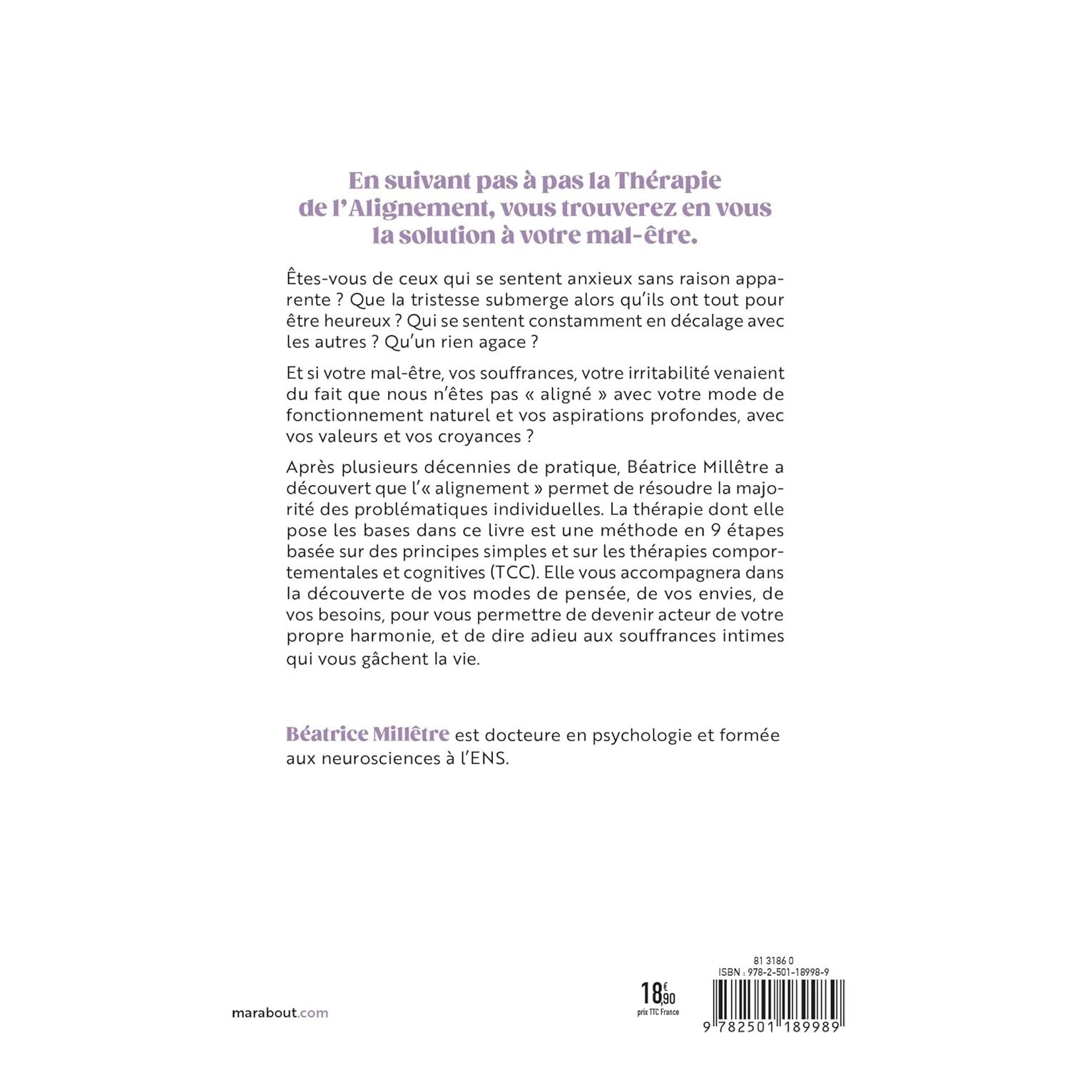 La thérapie de l'alignement - Marabout - Livre de bien-être - - La Guilde Culinaire