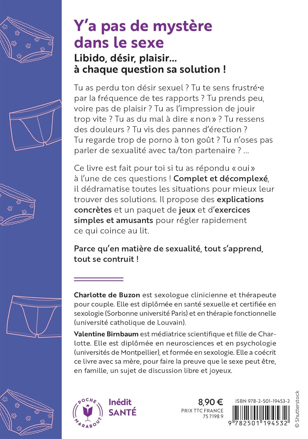 Y'a pas de mystère dans le sexe - Marabout - Livre de sexualité - - La Guilde Culinaire