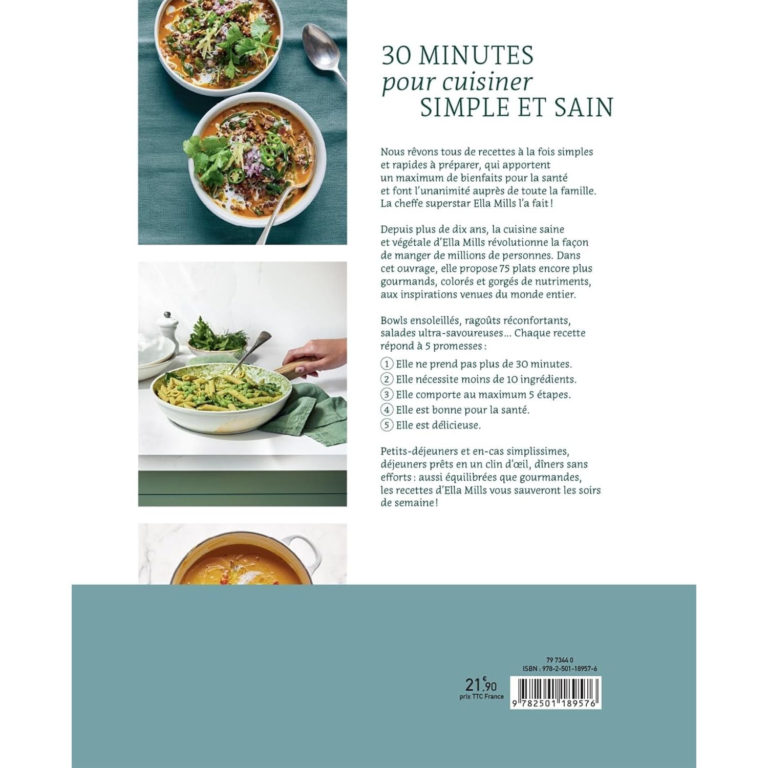 30 minutes pour cuisiner simple et sain - Marabout - Livre santé - - La Guilde Culinaire