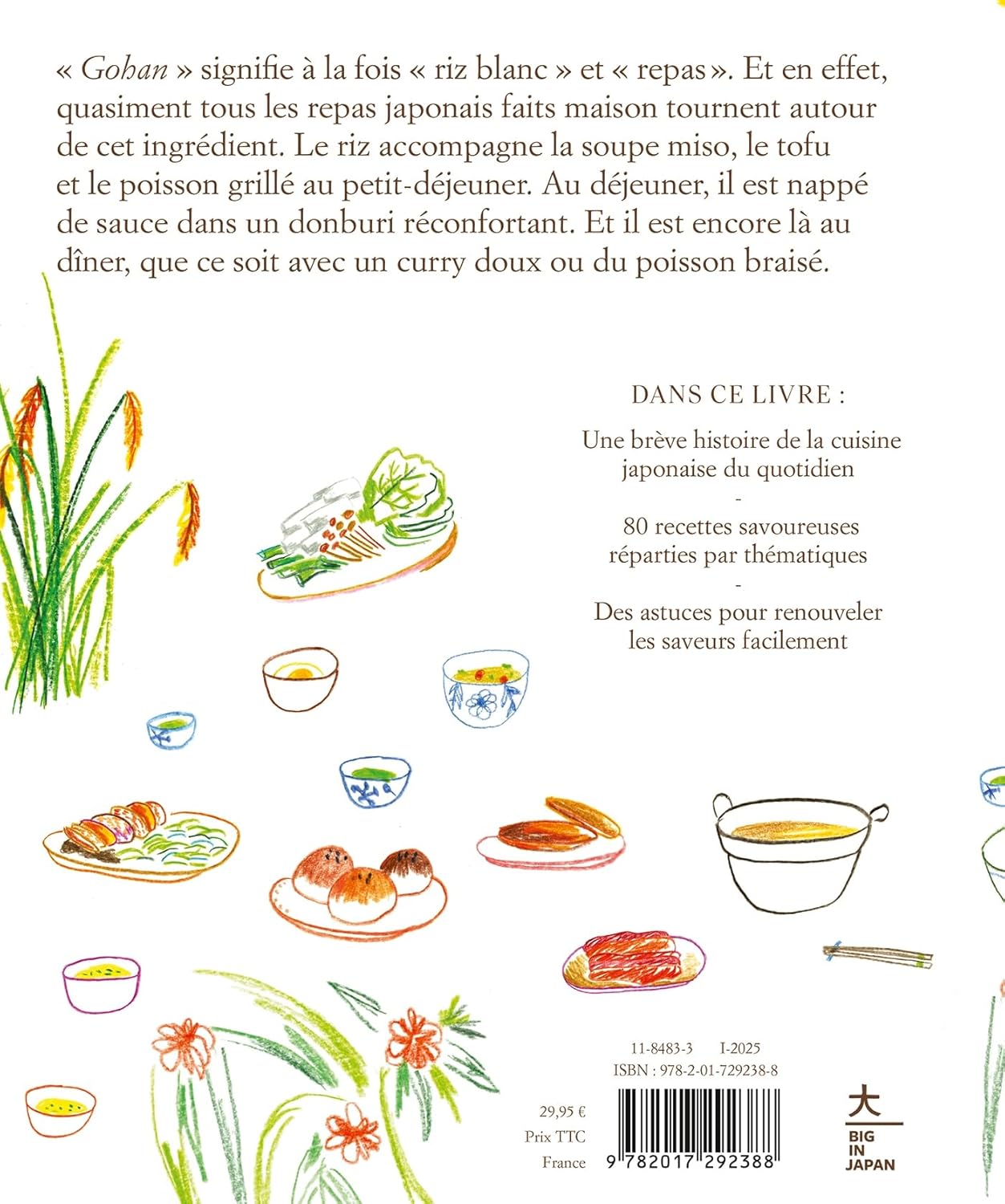 Gohan : Souvenirs et anecdotes en 80 recettes - Hachette Ed. - Livre de cuisine - - La Guilde Culinaire