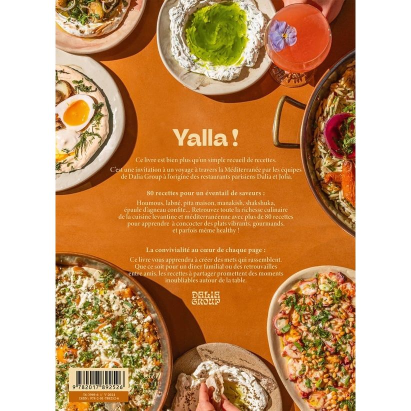 Yalla ! Cuisine méditerranéenne & levantine - Hachette Ed. - Livre de cuisine - - La Guilde Culinaire