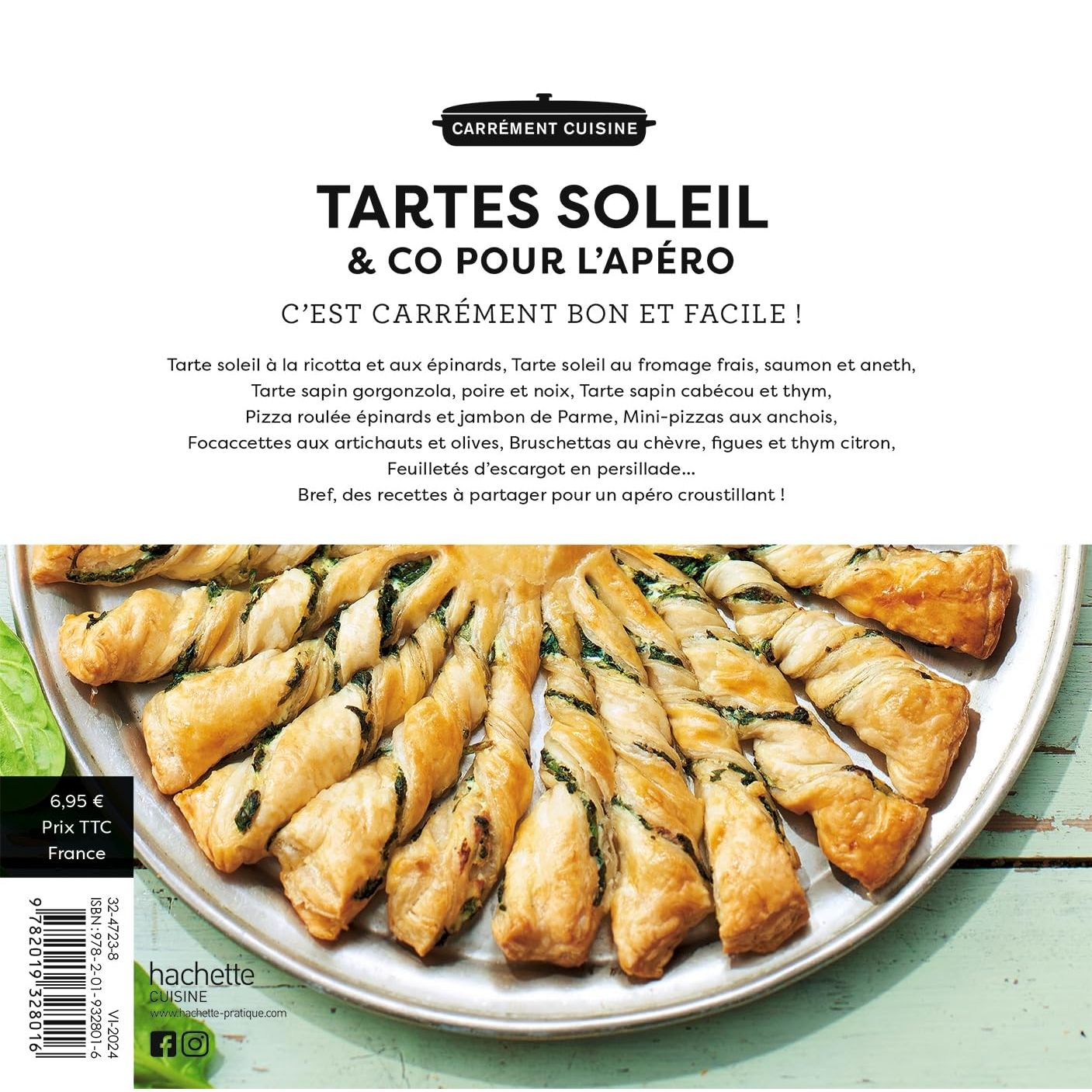 Tartes soleil & co pour l'apéro : 100 recettes apéritives ensoleillées ! - Hachette Ed. - Livre de cuisine - - La Guilde Culinaire