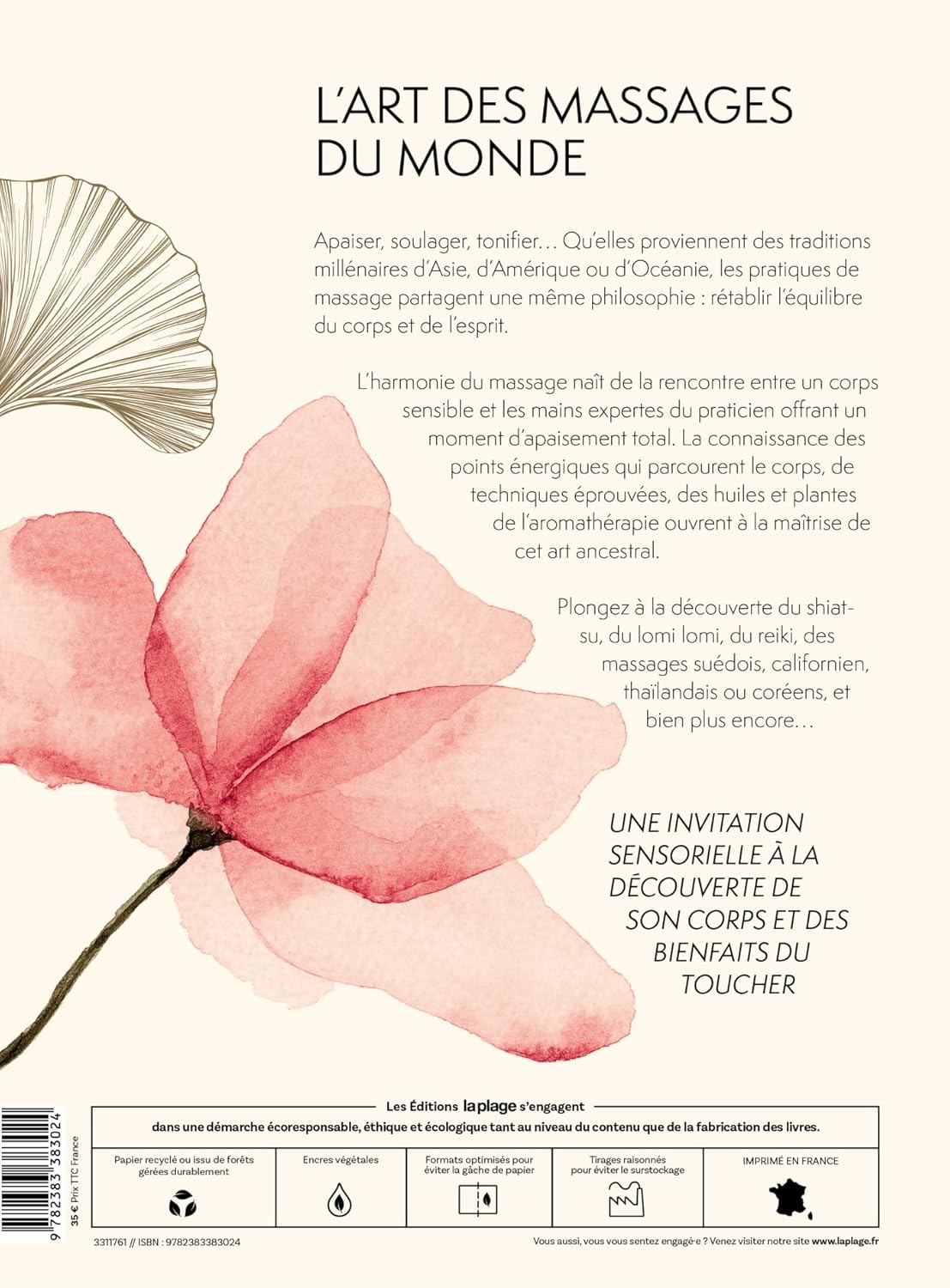 L'art des massages du monde - La Plage Ed. - Livre - - La Guilde Culinaire