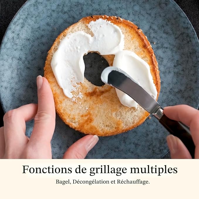 Grille-pain compact à 2 tranches en Métal