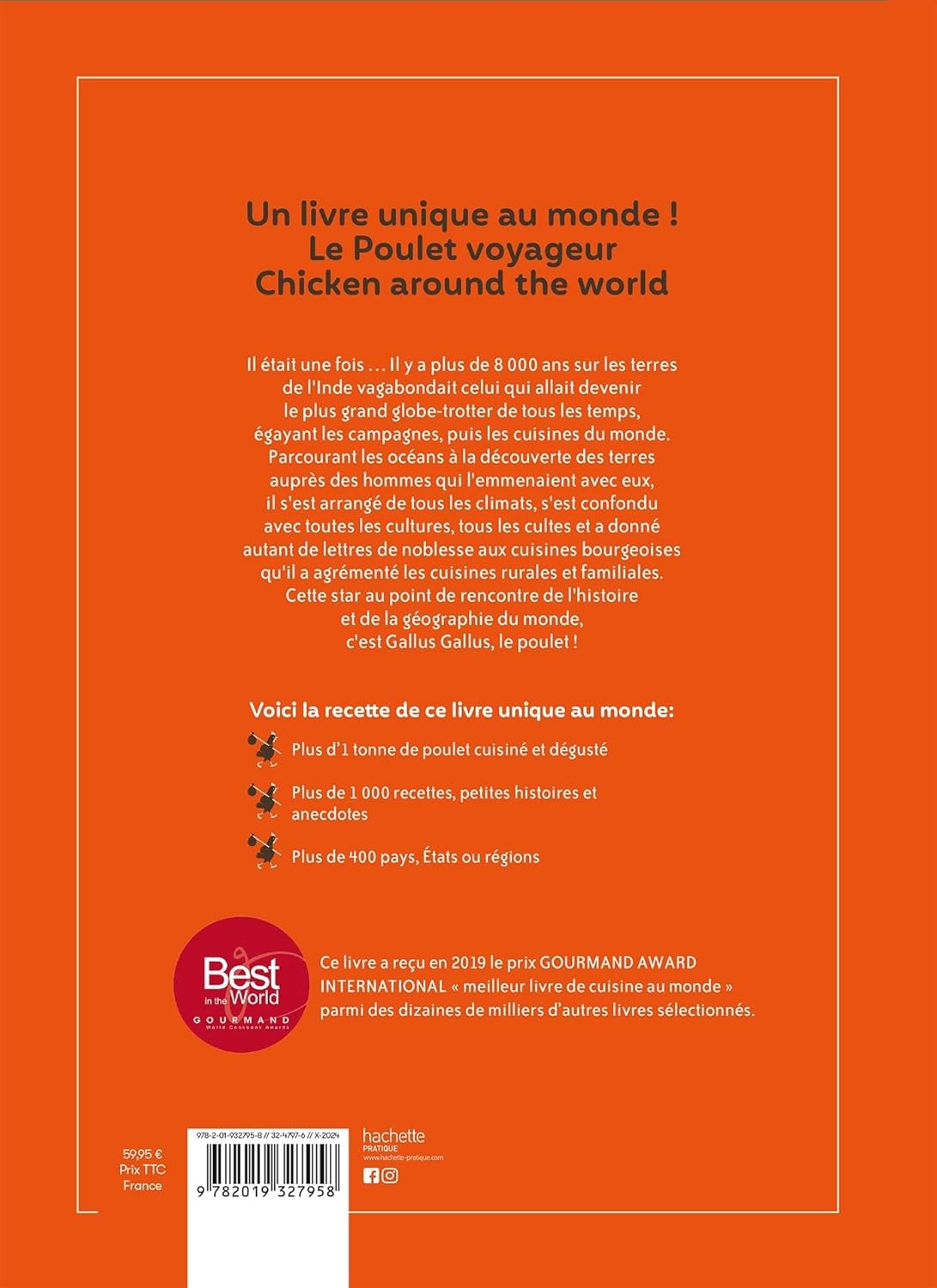 Le Poulet Voyageur - Hachette Ed. - Livre de cuisine - - La Guilde Culinaire