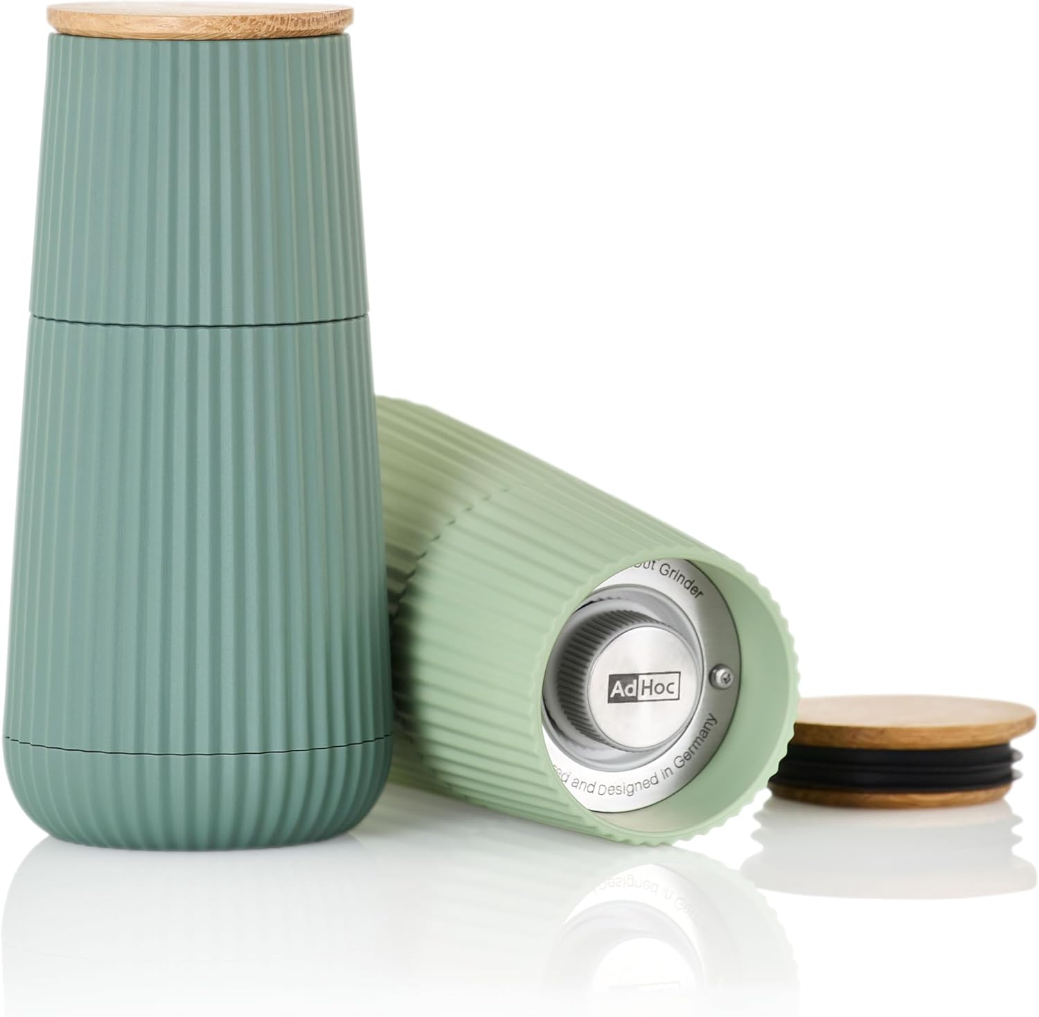 Ensemble de moulins à poivre et à sel, vert et vert clair - AdHoc - Moulin à grains - - La Guilde Culinaire