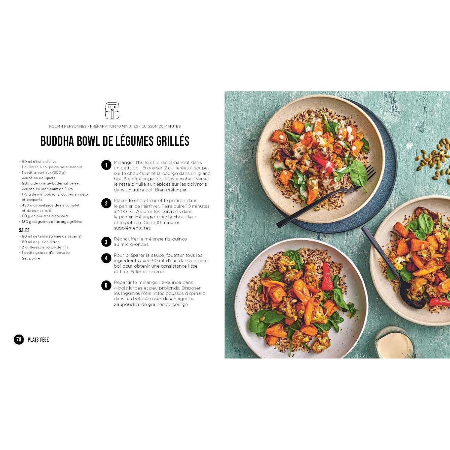 Airfryer - Légumes - Marabout - Livre de cuisine - - La Guilde Culinaire