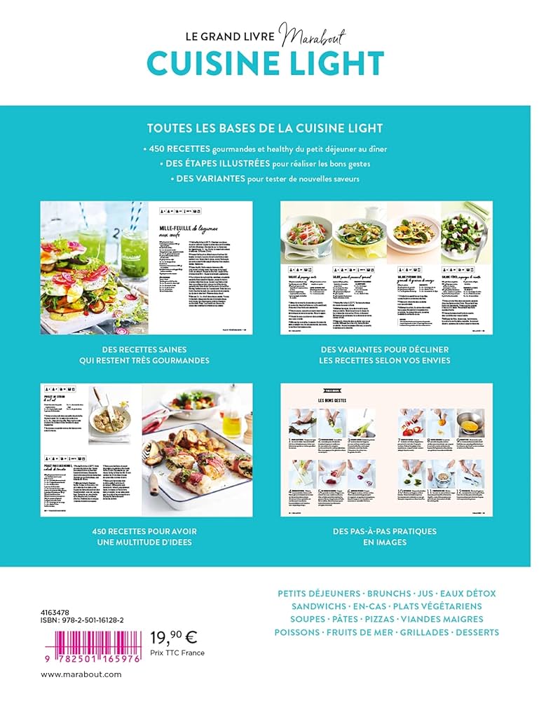 Le grand livre Marabout de la cuisine light - Marabout - Livre de cuisine - - La Guilde Culinaire