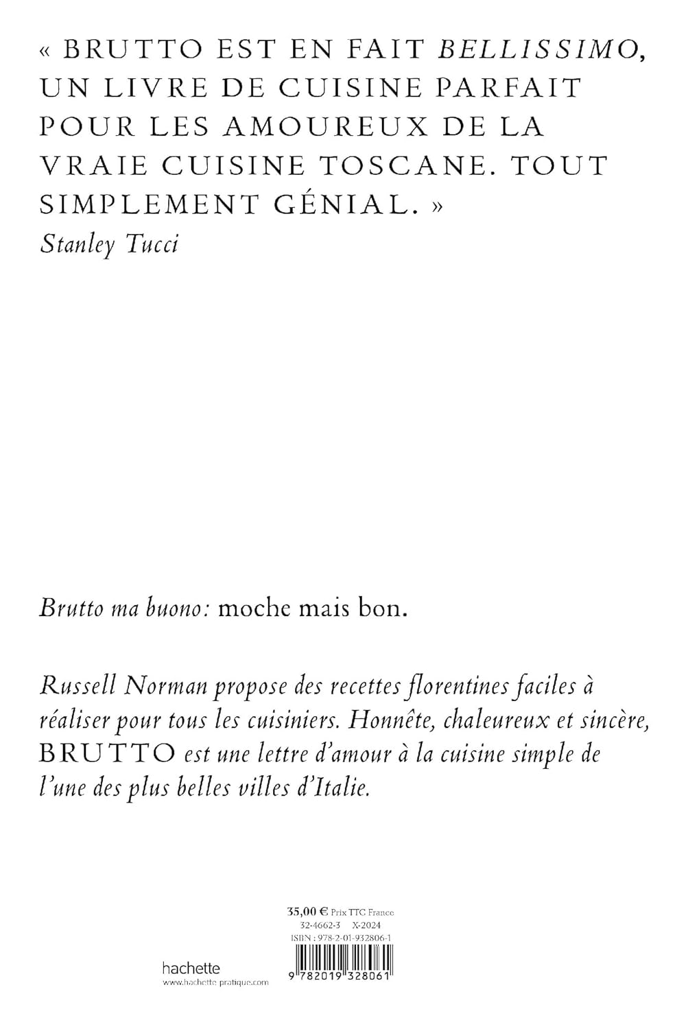Brutto - Hachette Ed. - Livre de cuisine - - La Guilde Culinaire