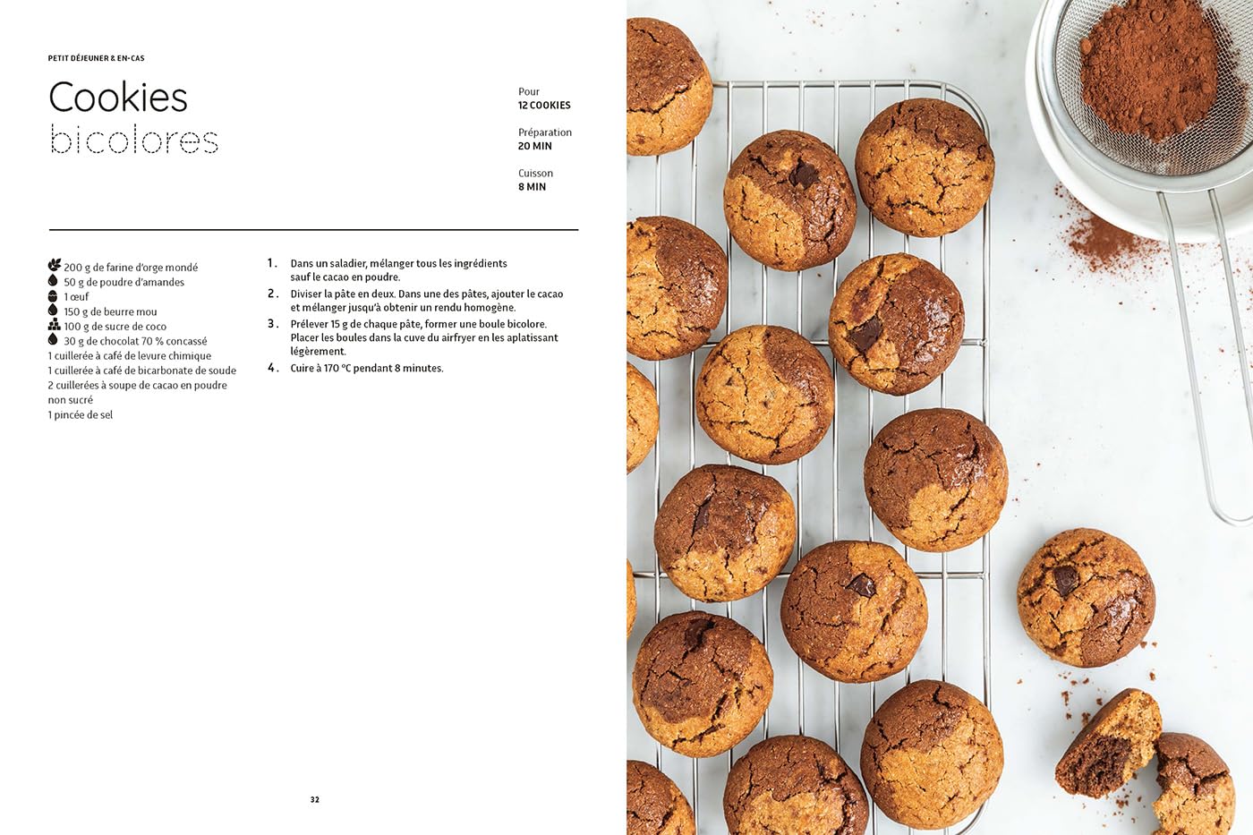 Airfryer - Recettes IG Bas - Marabout - Livre de cuisine - - La Guilde Culinaire