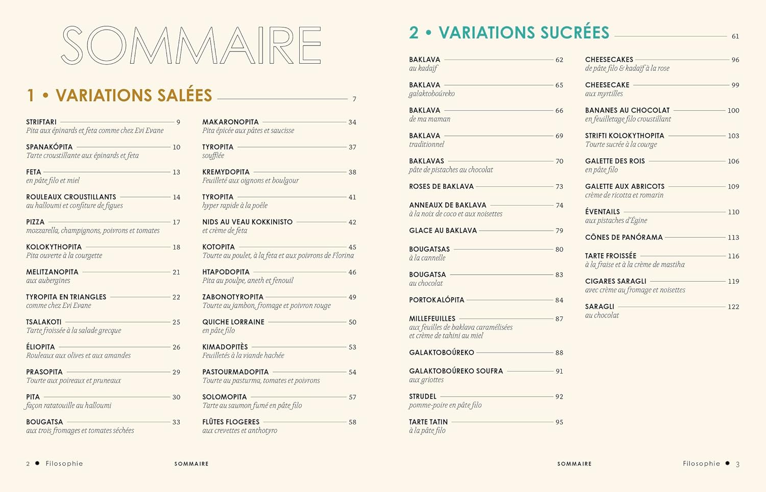 FILOsophie : 50 variations sucrées et salées autour de la pâte filo - Hachette Ed. - Livre de cuisine - - La Guilde Culinaire
