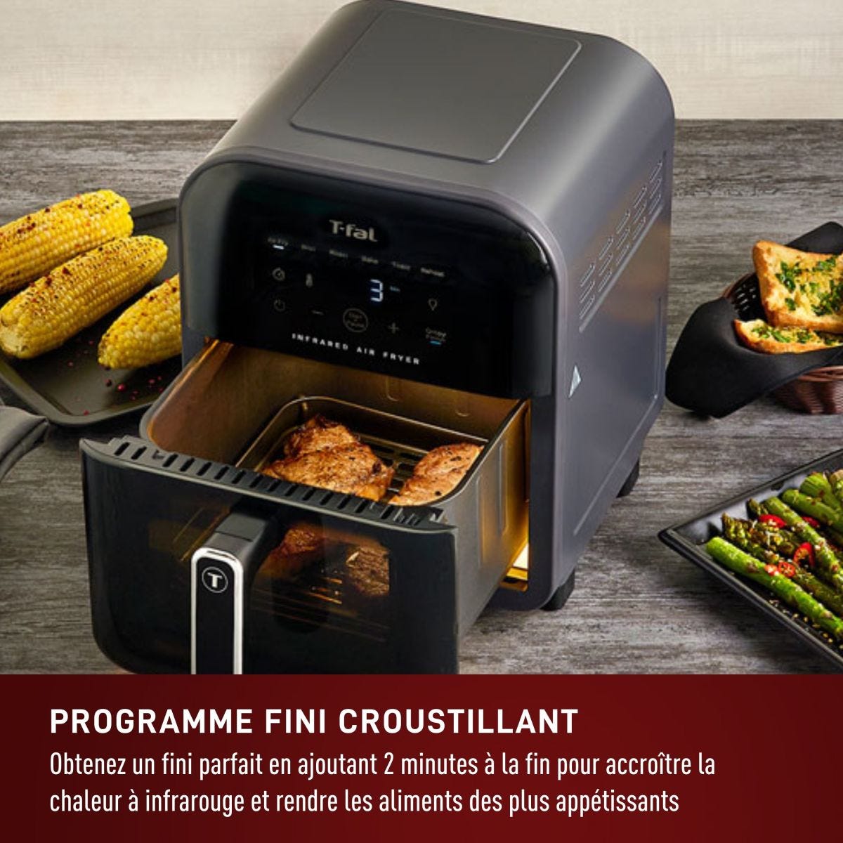 T-fal Friteuse à air infrarouge 7-en-1 6L/6.3QT - T-fal - Air fryer - - La Guilde Culinaire