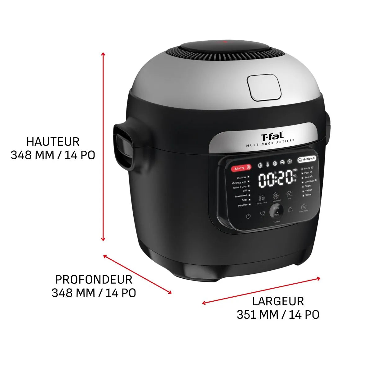 Multicook ActiFry 6 L / 6,3 pintes - T-fal - Multicuiseur - - La Guilde Culinaire