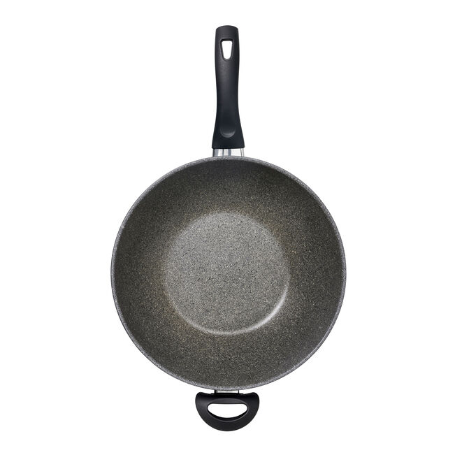 Wok antiadésif en granitium avec couvercle de 32 cm