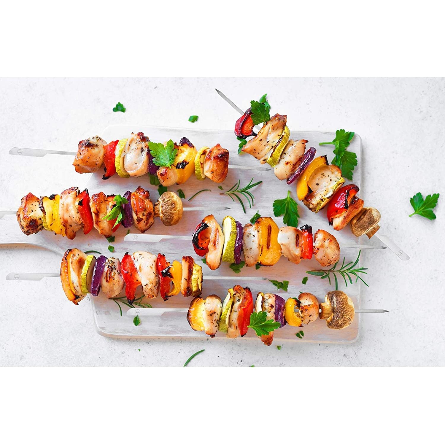 Brochettes en inox avec sac de rangement (Ensemble de 12) - Outset - Pic et brochette - - La Guilde Culinaire
